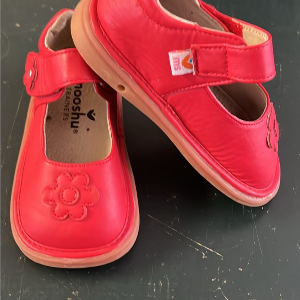 Red Kids Dress Shoes